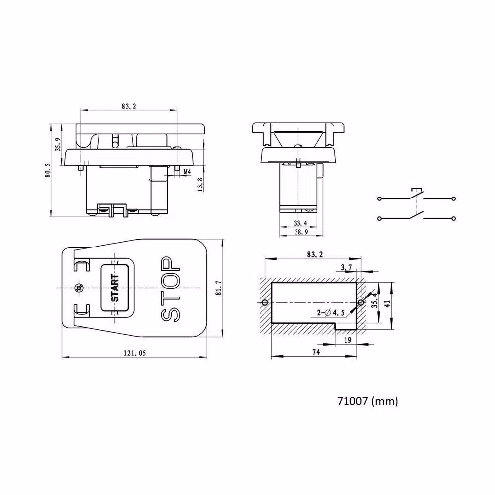 POWERTEC 110/220-Volt Paddle Switch