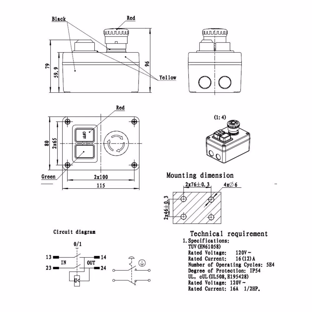 POWERTEC 120-Volt Magnetic Switch