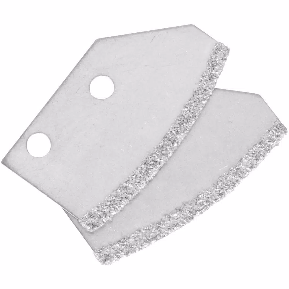 QEP Professional Handheld Grout Saw with Blade Storage and 2 Blades for Cleaning, Stripping and Removing Grout