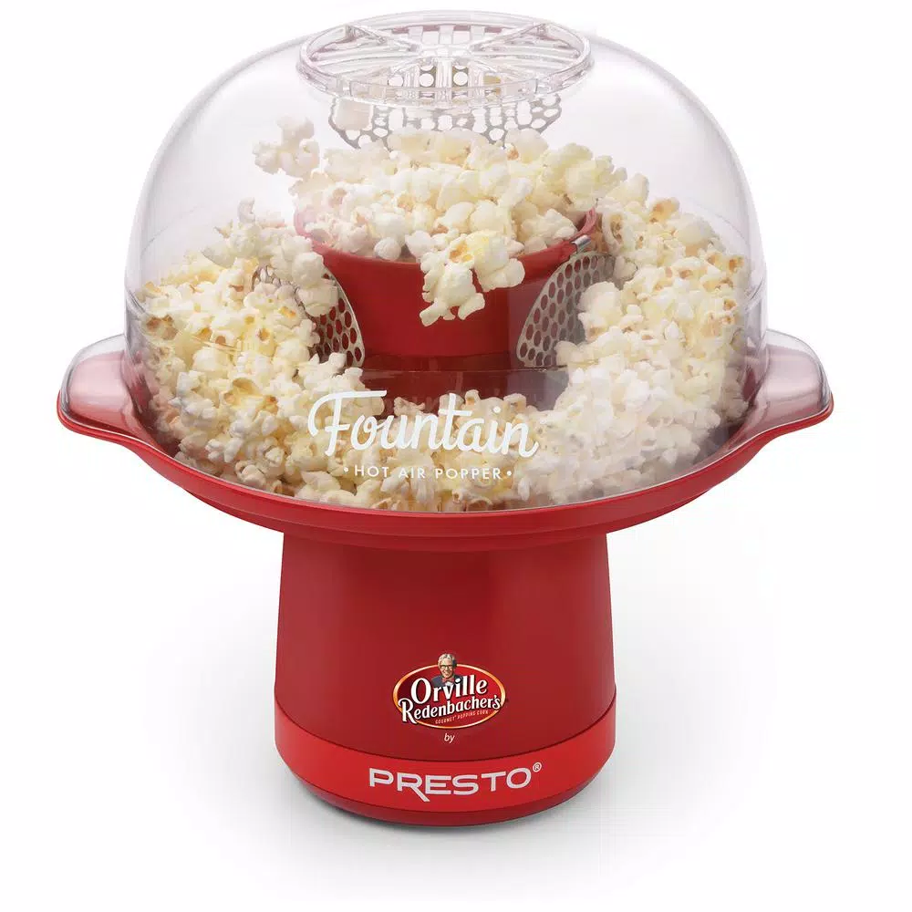 Presto Hot Air 4 oz. Red Fountain Popcorn Popper