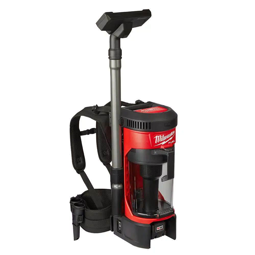 Milwaukee M18 Fuel 18-Volt Lithium-Ion Brushless Cordless 1 Gal. 3-in-1 Backpack Vacuum Kit and One 8.0 Ah Battery and Accessories