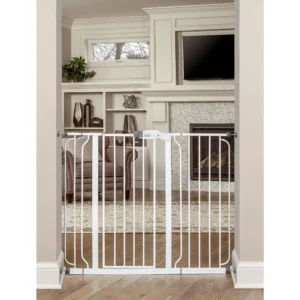 Regalo 38 in. Extra Tall 49 in. W Span Metal Walk-Through Gate