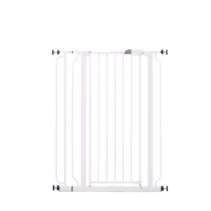 Regalo 41" White Metal Easy Step Extra Tall Walk-Through Gate