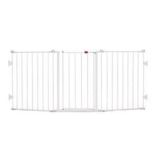 Regalo 31" Metal Flexi Gate Extra Wide Configurable Walk-Through Gate