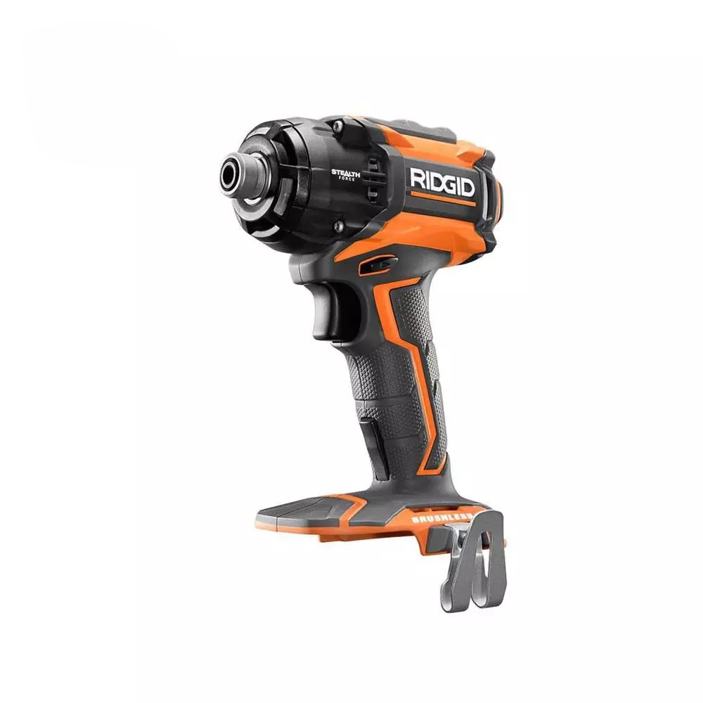 RIDGID 18-Volt Lithium-Ion Brushless Cordless 1/4 in. 3-Speed STEALTH FORCE Impact Driver (Tool Only)