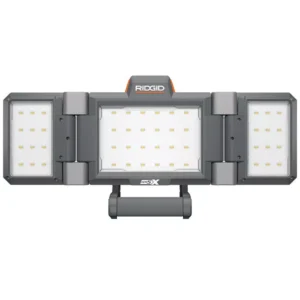 RIDGID 18-Volt Cordless Hybrid Folding Panel Light with 1.5 Ah Lithium-Ion Battery