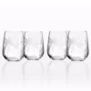 Rolf Glass Dragonfly 17 oz. Clear Stemless Wine Glass (Set of 4)