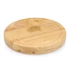 Picnic Time Columbus Blue Jackets 10.20 in. Natural Wood Cheese Board and Tool Set