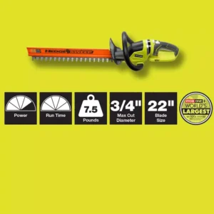 RYOBI ONE+ 100 MPH 280 CFM 18-Volt Lithium-Ion Cordless Jet Fan Leaf Blower and Hedge Trimmer with 4 Ah Battery and Charger