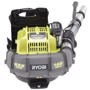 RYOBI Reconditioned 145 MPH 625 CFM 40-Volt Lithium-Ion Cordless Backpack Blower 5 Ah Battery and Charger Included