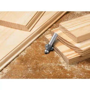 RYOBI 18-Volt ONE+ Cordless Fixed Base Trim Router with Shank Carbide Router Bit Set (15-Piece)
