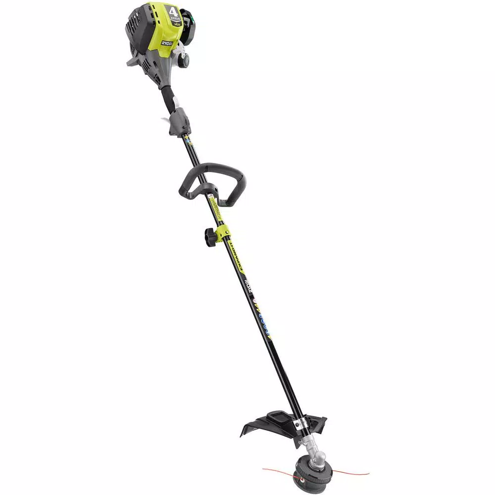 RYOBI 4-Cycle 30cc Attachment Capable Straight Shaft Gas Trimmer