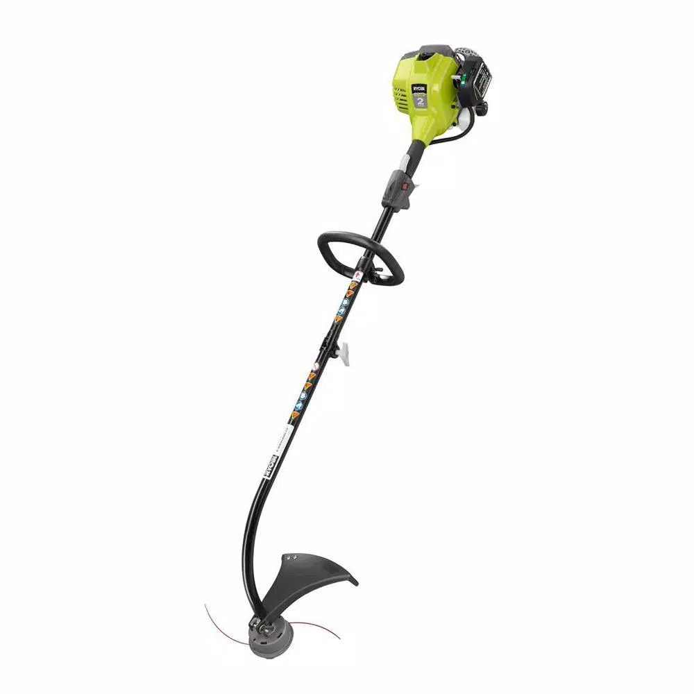 RYOBI Reconditioned 2-Cycle 25 cc Gas Full Crank Curved Shaft String Trimmer