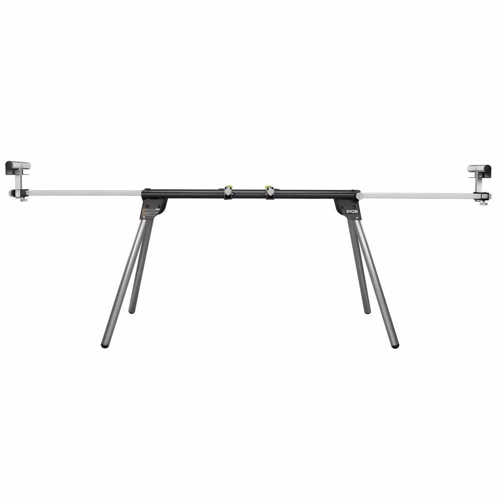 RYOBI 10 in. Sliding Miter Saw with LED and Miter Saw Stand with Tool-Less Height Adjustment