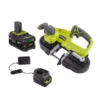 RYOBI ONE+ 18V Cordless 2-1/2 in. Compact Band Saw Kit with (1) 4.0 Ah Lithium-ion Battery and 18V Charger