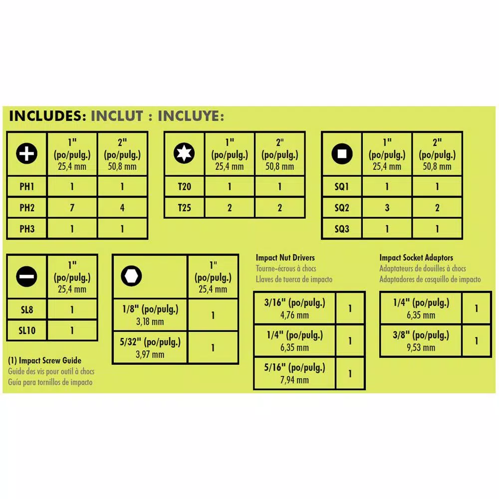 RYOBI Impact Rated Driving Kit (40-Piece) and Impact Rated Driving Kit (50-Piece)