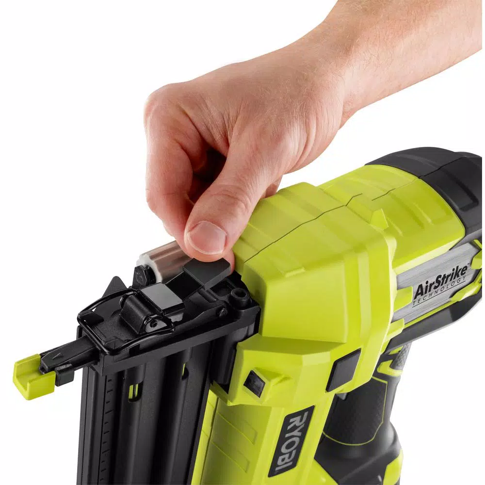 RYOBI 18-Volt ONE+ Lithium-Ion Cordless AirStrike 18-Gauge Brad Nailer and 16-Gauge Straight Nailer 2-Tool Combo Kit