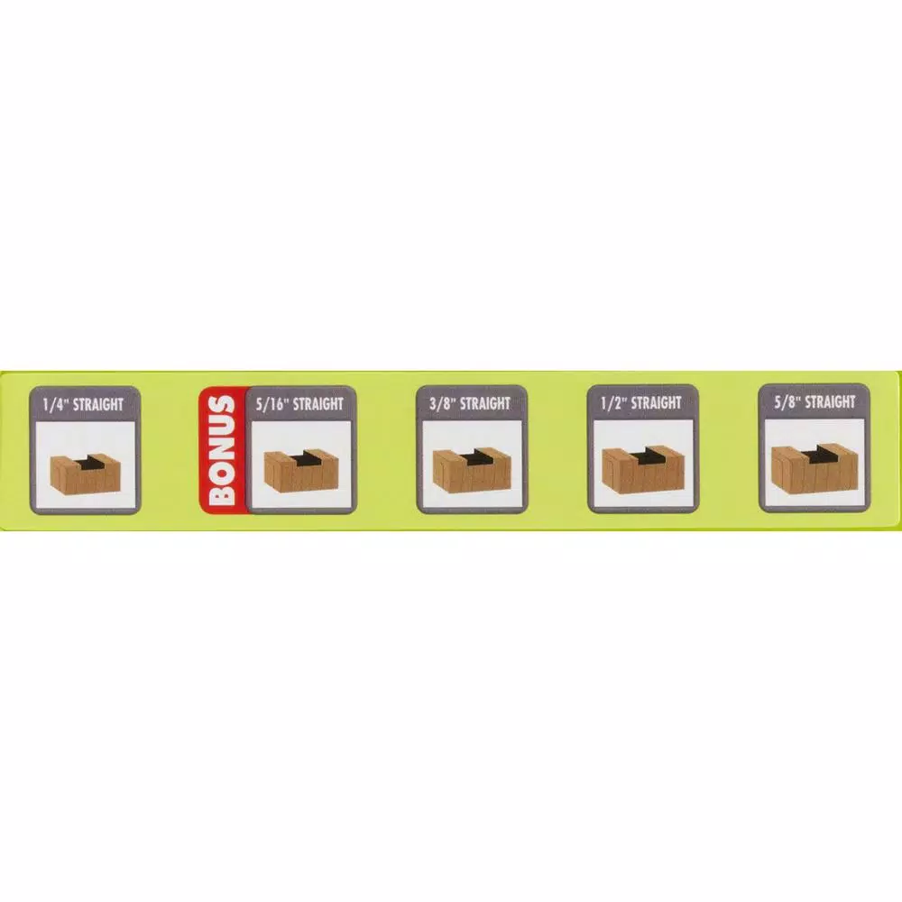 RYOBI Straight Router Bit Set (5-Piece)