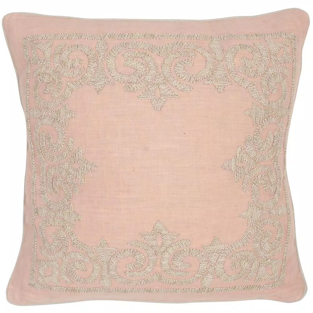 Safavieh Florentine Petal Geometric Down Alternative 20 in. x 20 in. Throw Pillow (Set of 2)