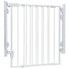 Safety 1st Ready to Install 28 in. Top of Stairs Child Safety Gate in White