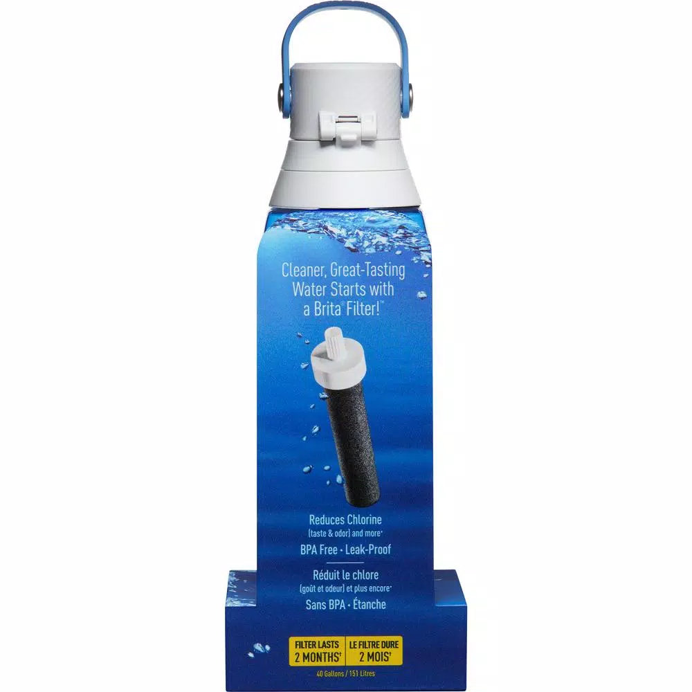 Brita Premium 26 oz. Sapphire Filtering Water Bottle, BPA Free