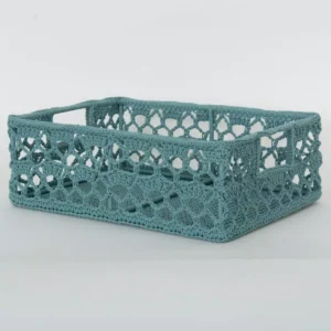 Heritage Lace Mode Crochet Polypropylene Decorative Basket