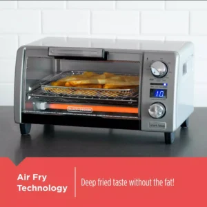 BLACK+DECKER Crisp 'n Bake 4-Slice Silver Countertop Oven