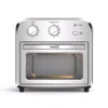 Boyel Living 11 Qt. Silver Stainless Steel Air Fryer with Temperature&Time Knob, Fry Oil-Free, Roast, Bake, 4 Accessories & Recipes