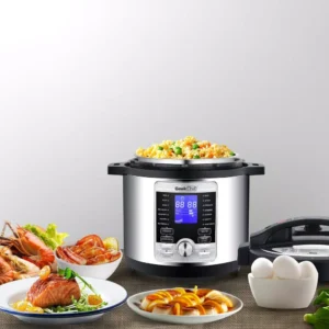 Boyel Living 6 Qt. Stainless Steel 17-in-1 Multi-Use Electric Pressure Cooker with Stainless Steel Inner Pot