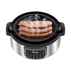 Boyel Living 8 Qt. Stainless Steel 12-in-1 Multiuse Programmable Electric Pressure Cooker with Non-Stick Pot and Cool-Touch Handles