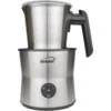 Brentwood Appliances 15 oz. Silver Cordless Electric Milk Frother with Warmer and Hot Chocolate Maker