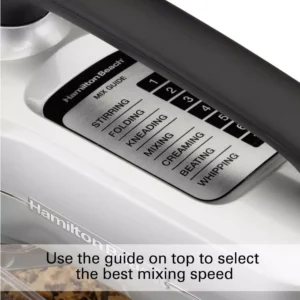 Hamilton Beach 4 Qt. 7-Speed Stainless Steel Stand Mixer with Flat Beater, Dough Hook and Whisk