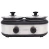 Nesco 2.5 Qt. Stainless Steel Slow Cooker with Removable Cookwells