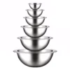 NutriChef 6-Piece Stainless Steel Kitchen Mixing Bowls Set