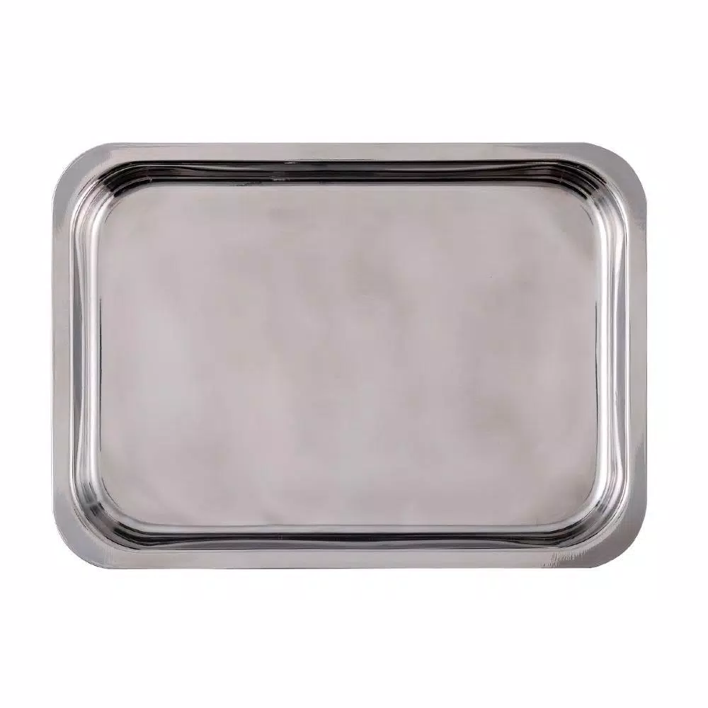 Ovente 13 in. x 9.3 in. Dishwasher-Safe Stainless Steel Roasting Pan with Wire Rack and Handles