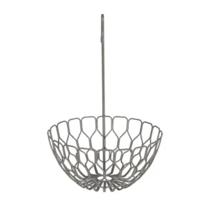 Spectrum 16.25 in. H x 10.75 in. W x 11 in. D Honeycomb Gray Fruit Basket Banana Hanger Tree