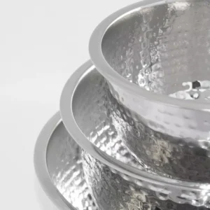 ExcelSteel 5 Qt. Professional Stainless Steel Hammered Mixing Bowl
