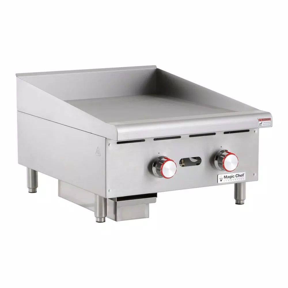 Magic Chef Commercial 24 in. Thermostatic Countertop Griddle