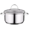 BergHOFF Essentials Comfort 3.3 qt. Round Stainless Steel Casserole Dish with Glass Lid