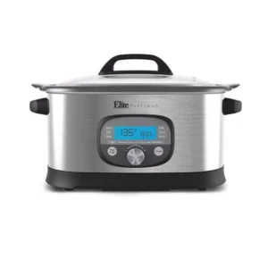 Elite 6.5 Qt. Stainless Steel Electric Multi-Cooker with Aluminum Pot