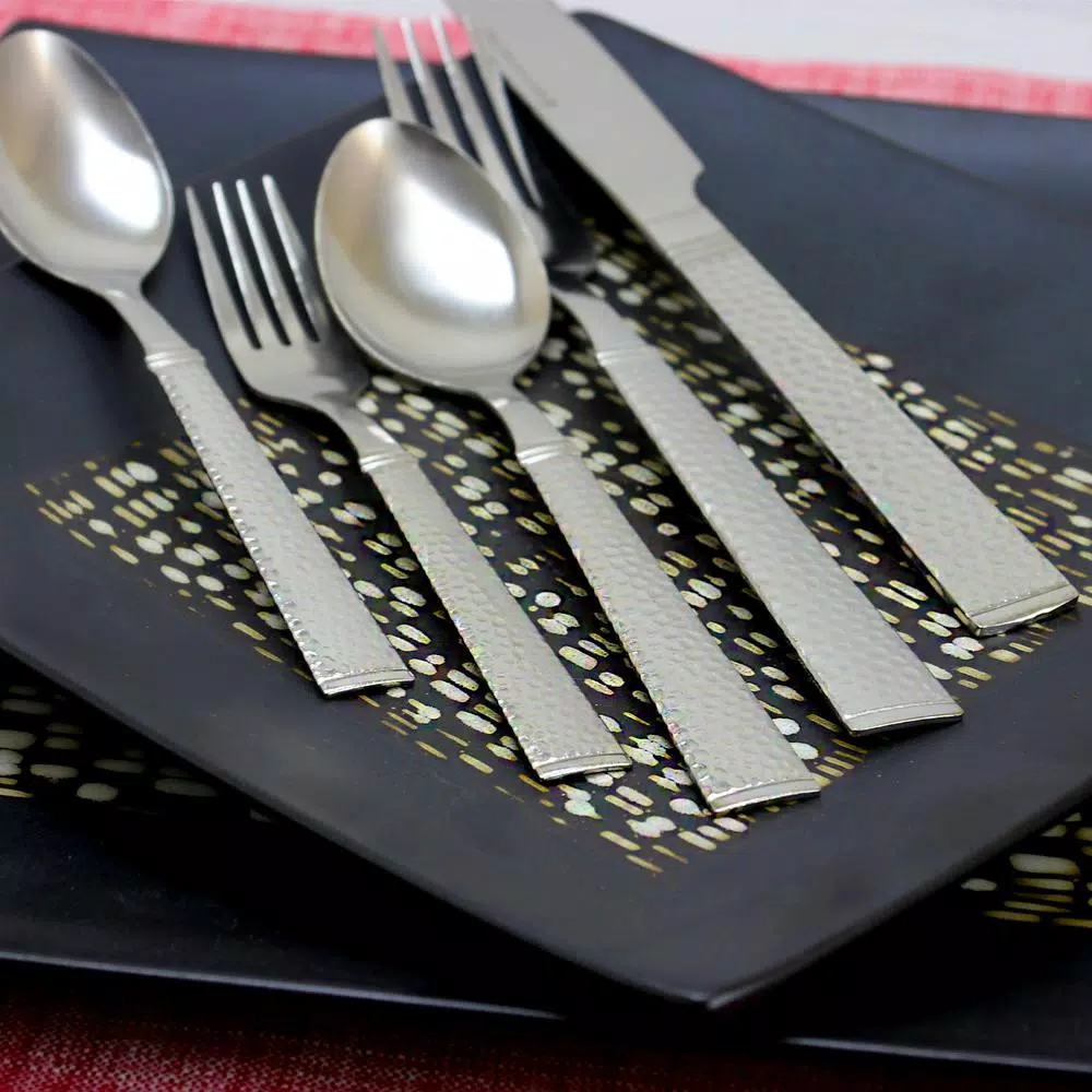 Gibson Home Prato 65-Piece Flatware Set with Wire Caddy (Service for 4)