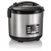 Hamilton Beach 20-Cup Stainless Steel Rice/Hot Cereal Cooker with Rice Rinser/Steam Basket