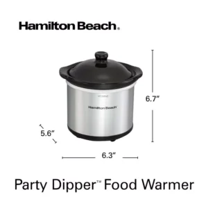 Hamilton Beach Programmable Stay or Go 6 Qt. Stainless Steel Slow Cooker with Bonus Party Dipper