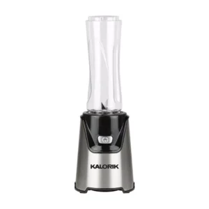 KALORIK Single Speed Stainless Steel Personal Blender with 2-20 oz. Tritan Bottles