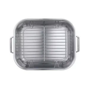 Tramontina Gourmet Prima 7 Qt. Stainless Steel Roasting Pan with Basting Rack
