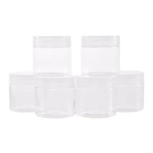 Stalwart 2 oz. Clear Plastic Jar with Foam Liner (6-Pack)