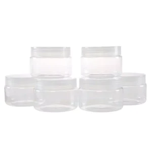 Stalwart 4 oz. Clear Plastic Jar with Foam Liner (6-Pack)