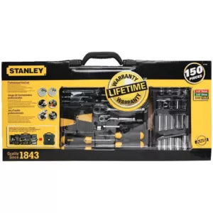 Stanley 1/4 in. & 3/8 in. Drive SAE Mechanics Tool Set (150-Piece)
