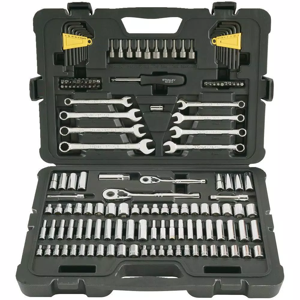 Stanley 1/4 in. & 3/8 in. Drive SAE Mechanics Tool Set (145-Piece)