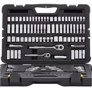 Stanley 1/4 in. & 3/8 in. Drive SAE Mechanics Tool Set (145-Piece)